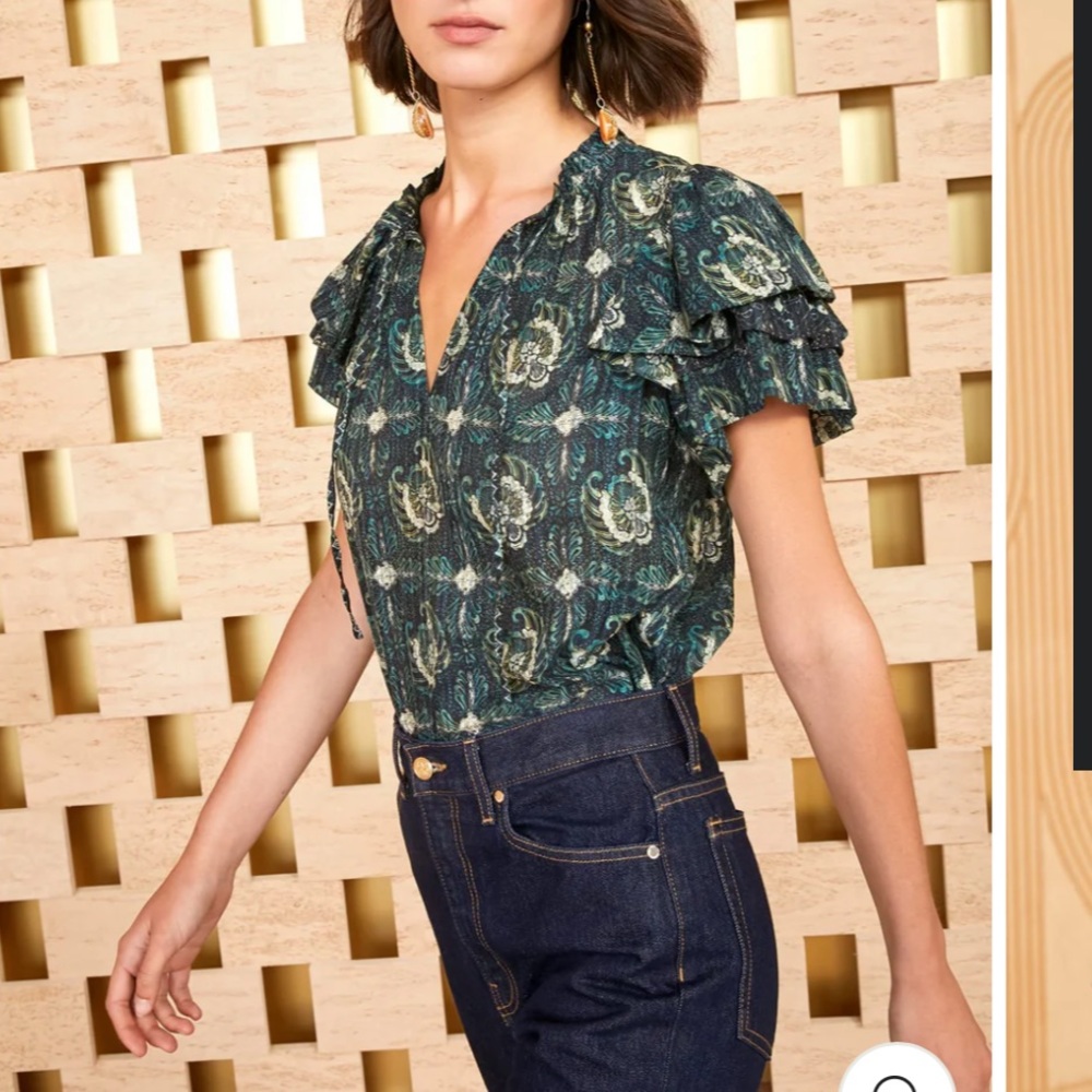 Ulla Johnson Lilli Top in Pacific 4